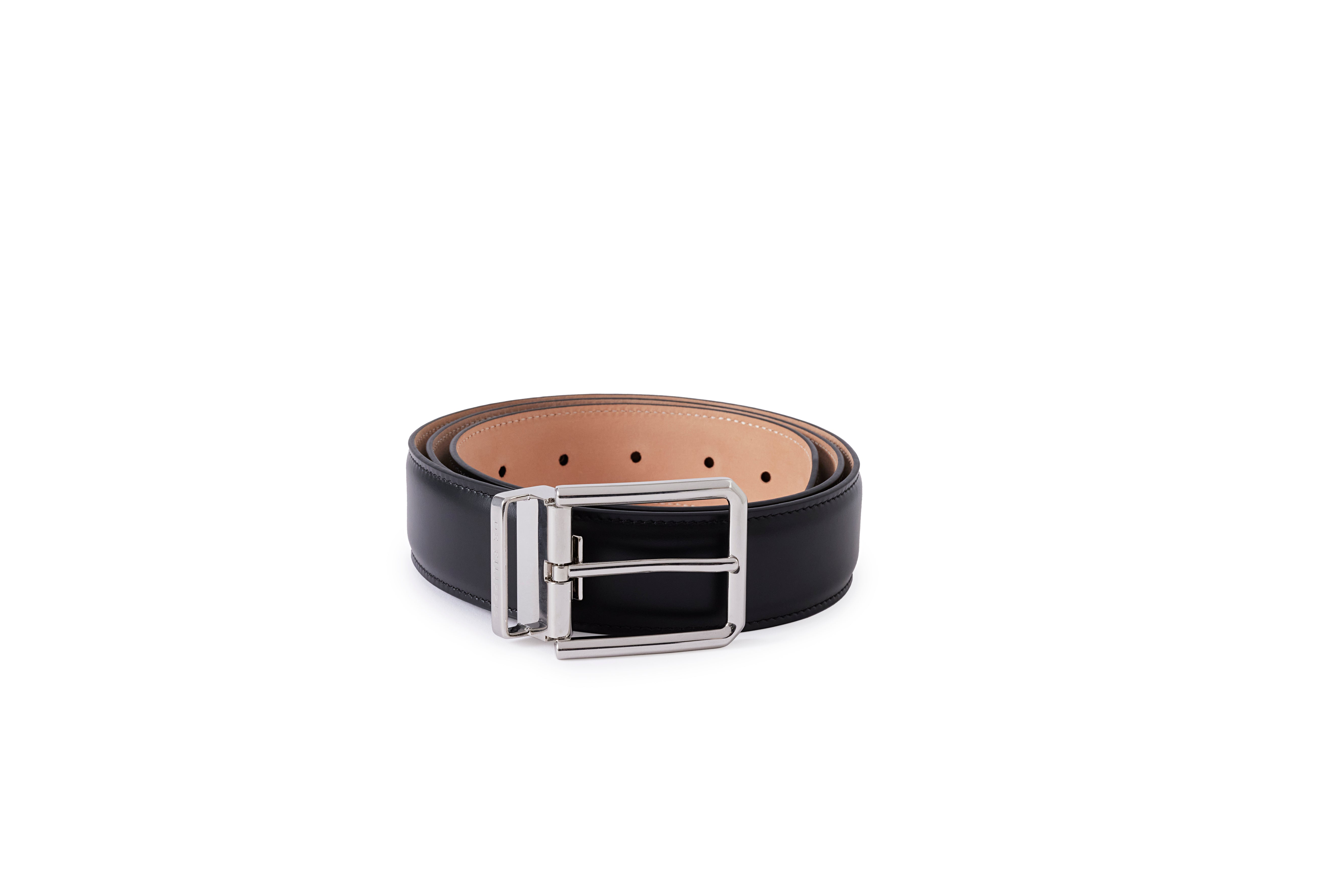 Firenze - Black Leather Belt
